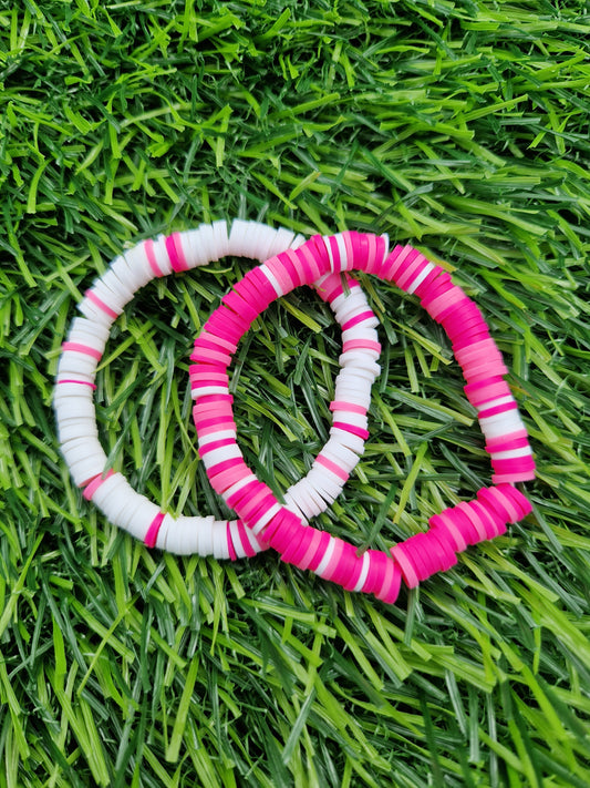 Preppy Pink Bracelet Set